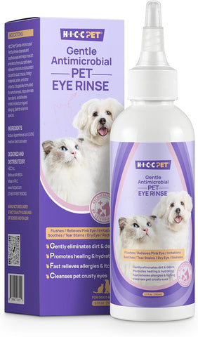HICC PET Dog Eye Drops – 5.1 fl oz – Vet-Recommended for Infections & Allergies