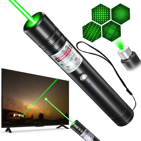 Rechargeable Green Beam Flashlight – Long Range for TV/Outdoor Use