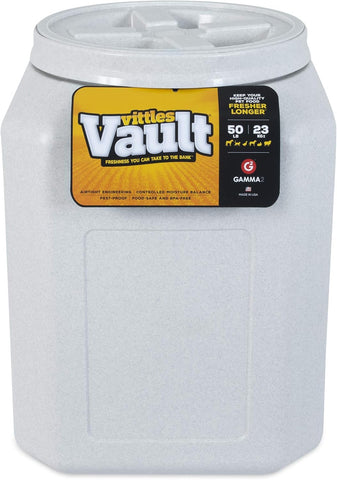 Gamma2 Vittles Vault Pet Food Storage, 50lbs, 14"L x 20"H