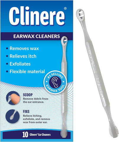 Clinere® Ear Cleaners – Safe Wax Removal & Itch Relief – 10ct