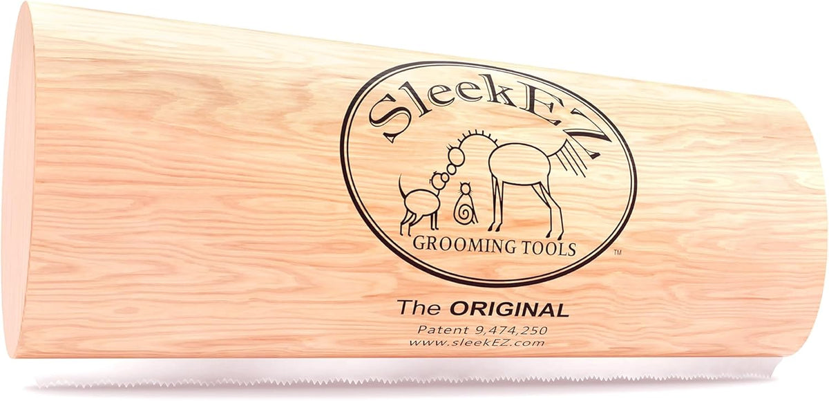 SleekEZ Deshedding Brush – Dog Grooming Tool for Short Hair – Pet Hair Remover