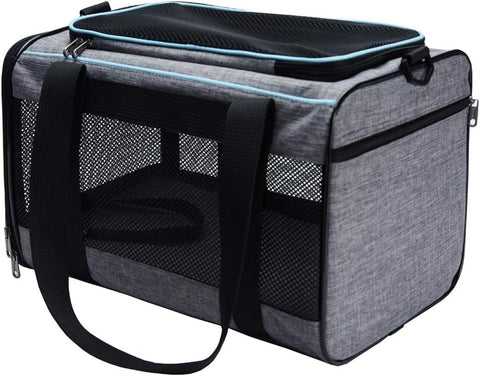 Vceoa Pet Carrier – Soft-Sided, 17.5” – for Cats & Small Dogs Up to 16lbs