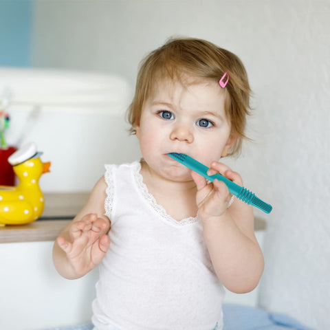 Fu Store Baby Teether Tubes – BPA-Free, Freezable – 6-Pack for Infants