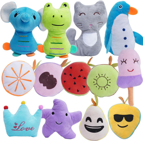 26-Pack Soft Squeaky Dog Toys – Small/Medium, Colorful & Fun