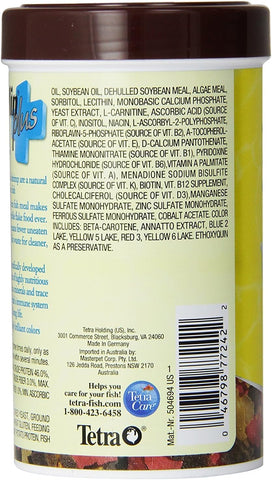 Tetra TetraMin Plus Tropical Flakes, 2.2 oz, with Shrimp