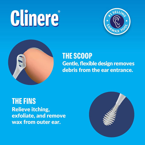 Clinere® Ear Cleaners – Safe Wax Removal & Itch Relief – 10ct