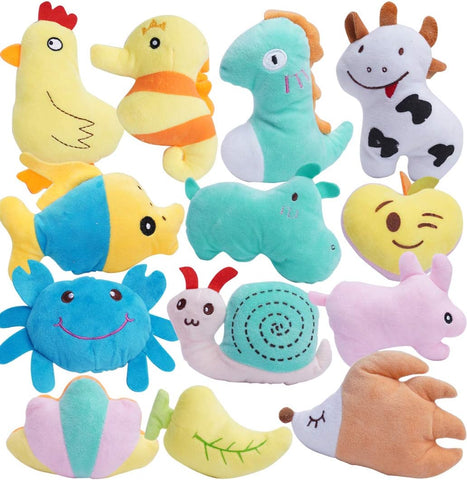26-Pack Soft Squeaky Dog Toys – Small/Medium, Colorful & Fun