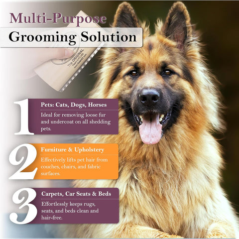 SleekEZ Deshedding Brush – Dog Grooming Tool for Short Hair – Pet Hair Remover