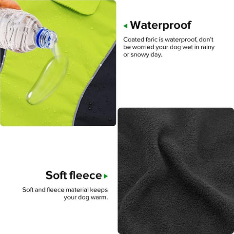 Vizpet Dog Raincoat – Waterproof, High-Visibility – Small to Large Dogs